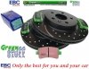Tylne klocki GreenStuff + NAWIERCANE NACINANE tarcze hamulcowe 315mm EBC seria GD Chevrolet Malibu 2013-